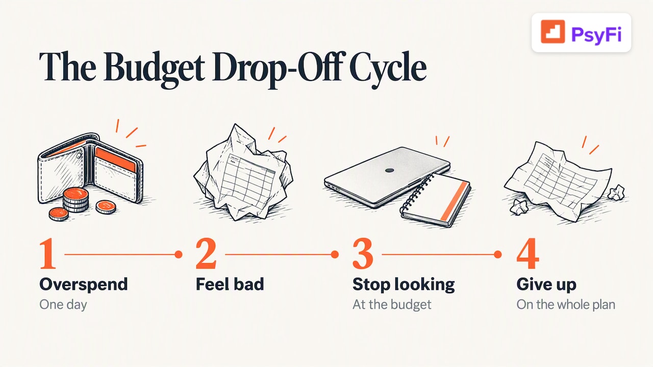 Cycle from overspending to avoiding the budget